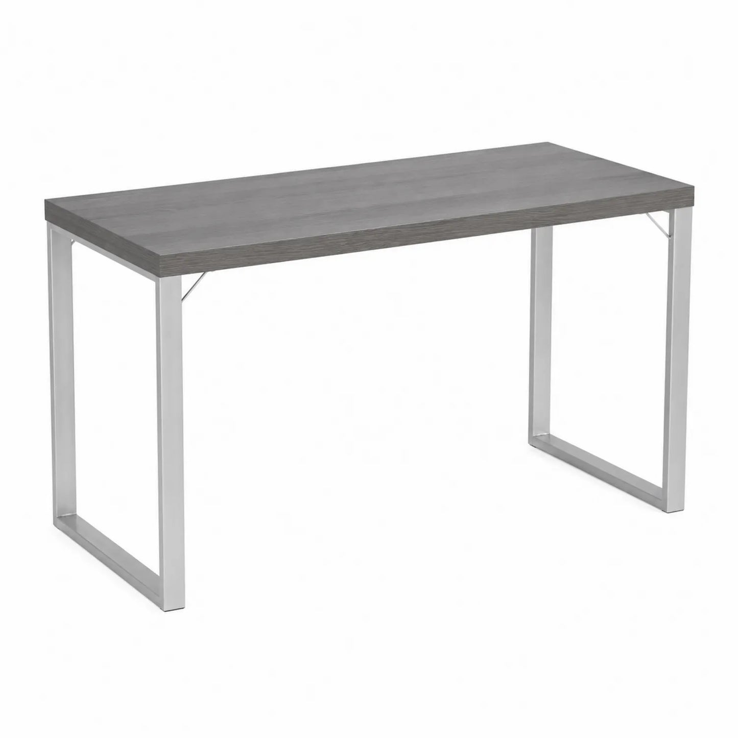 Bureau en bois et métal gris 120x60 cm