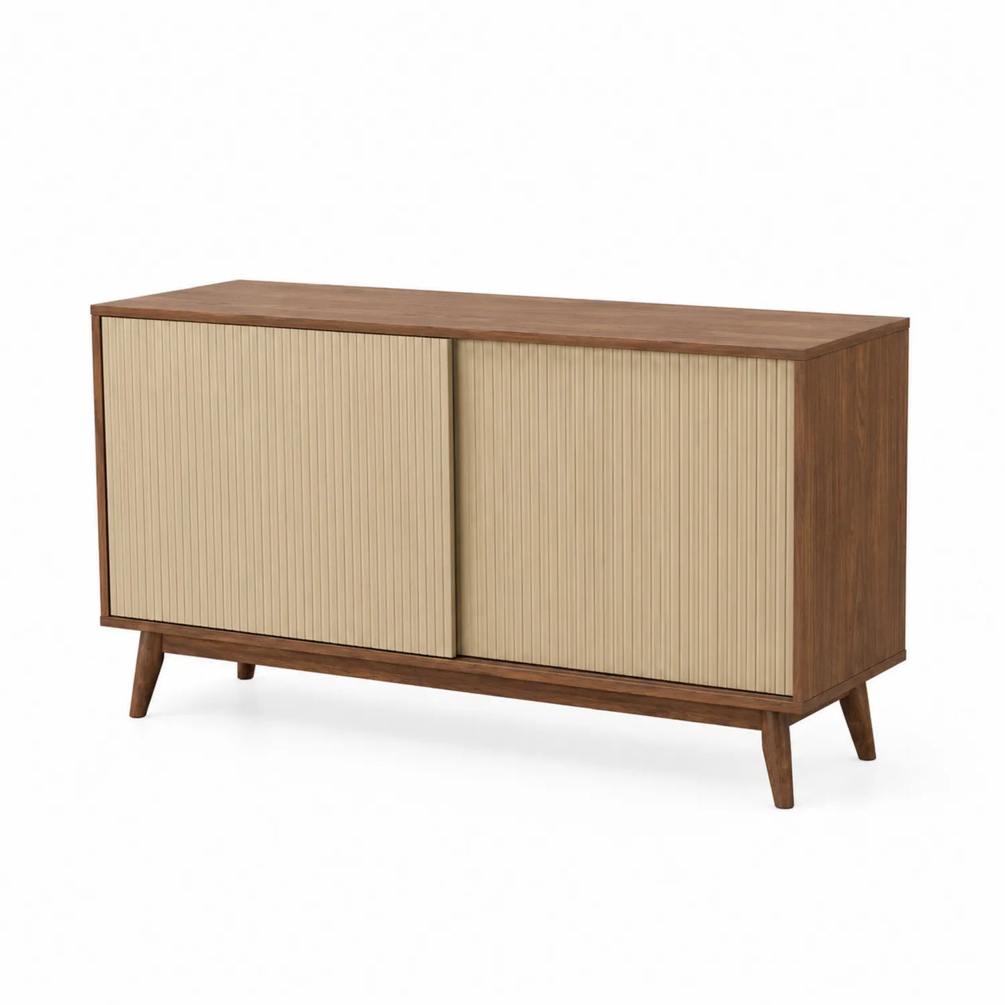 Buffet en bois avec portes coulissantes
