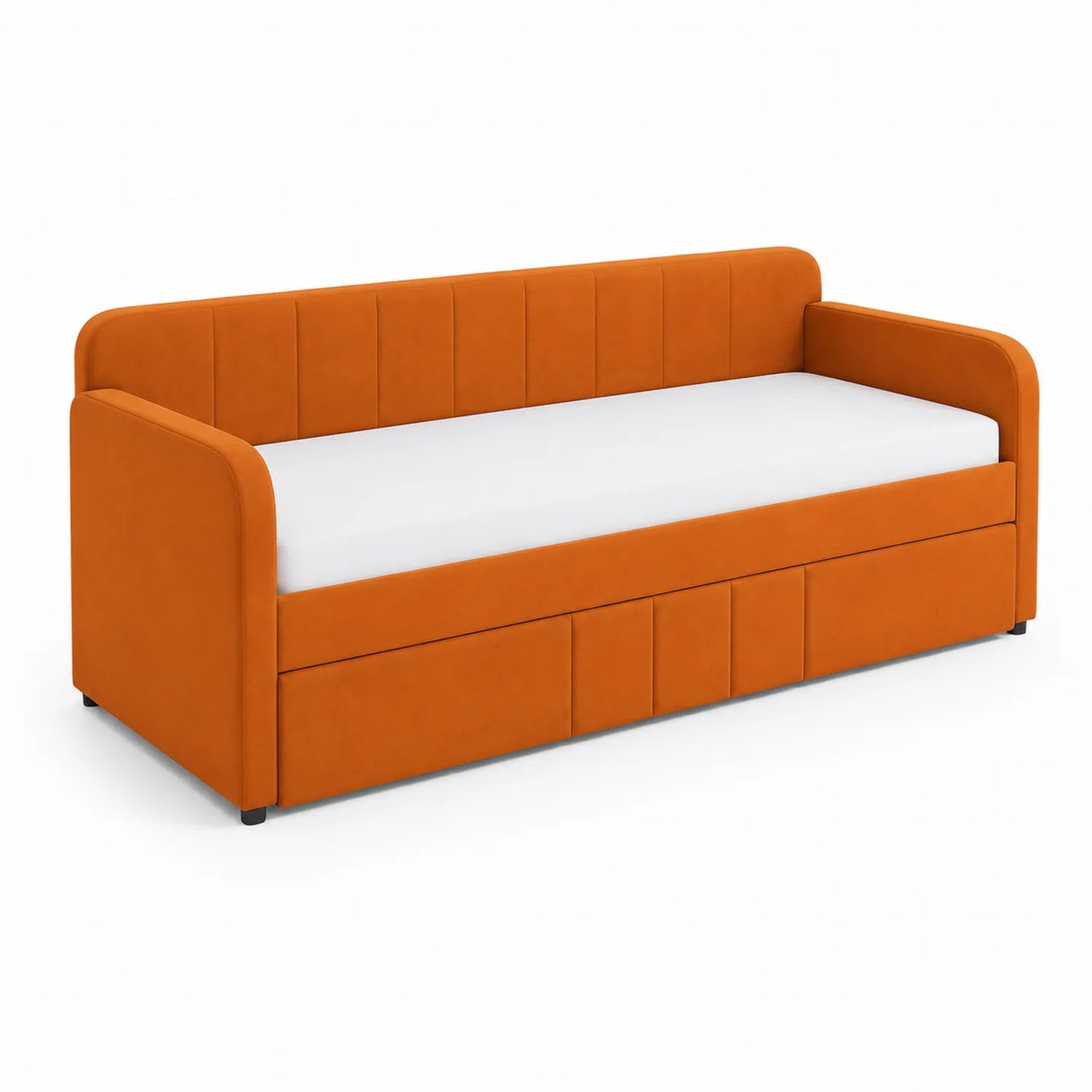 Canapé-lit en tissu avec tiroir de rangement 200x90x85 cm