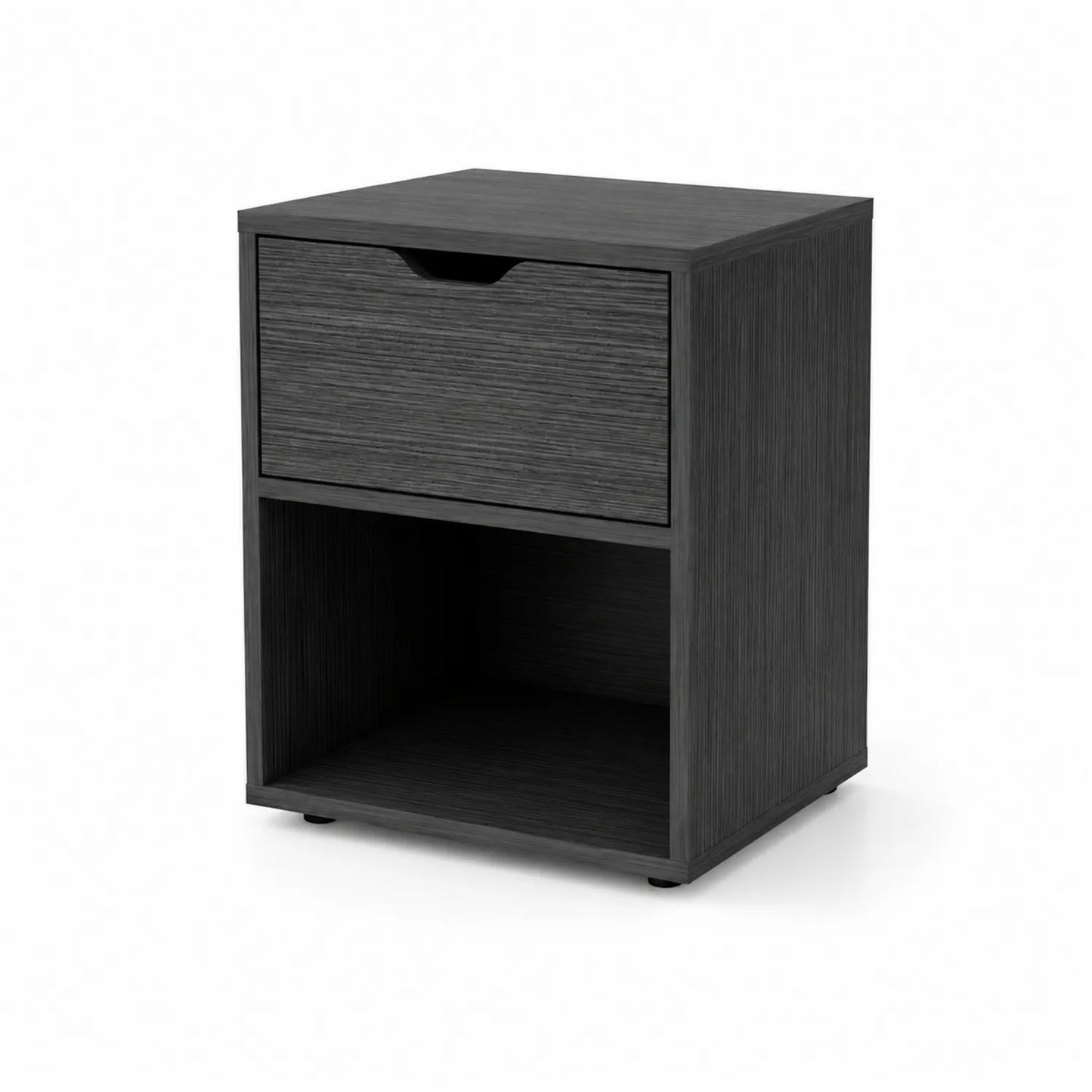 Table de chevet 1 tiroir en MDF Noir