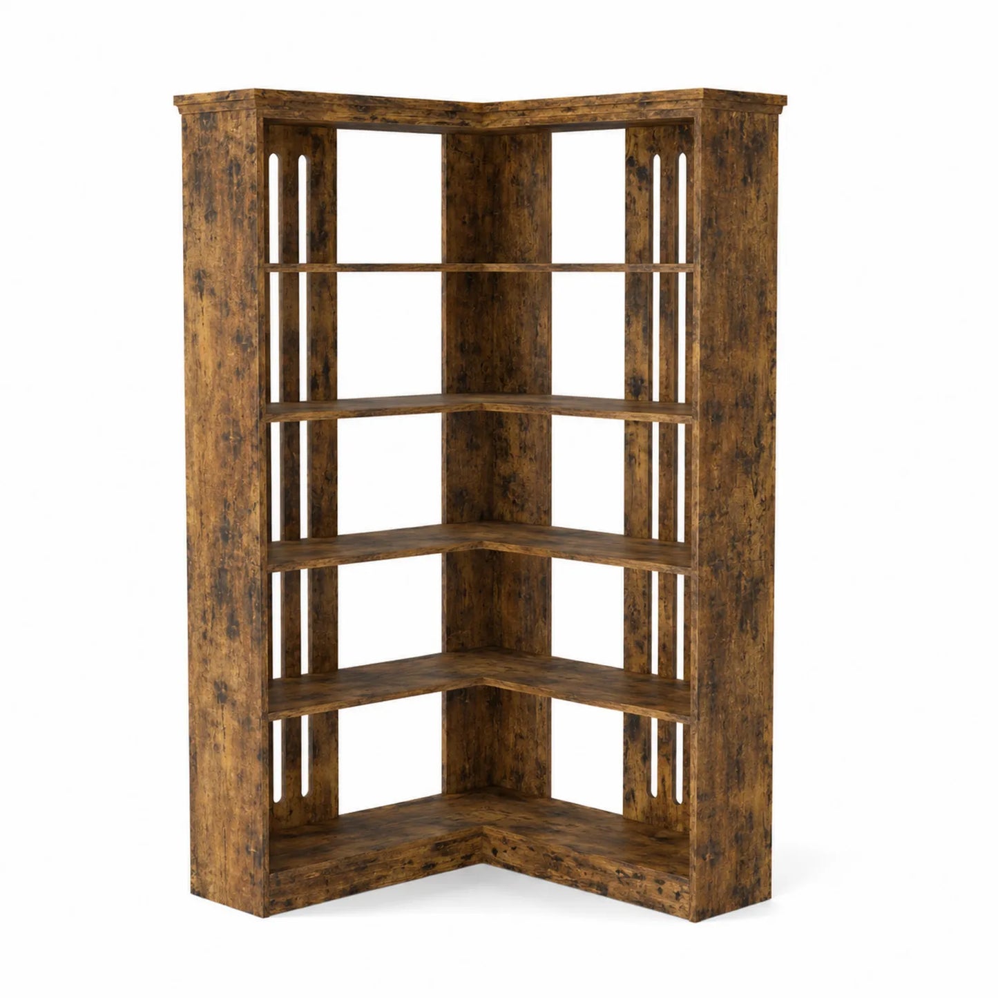 Étagère d'angle en bois Marron