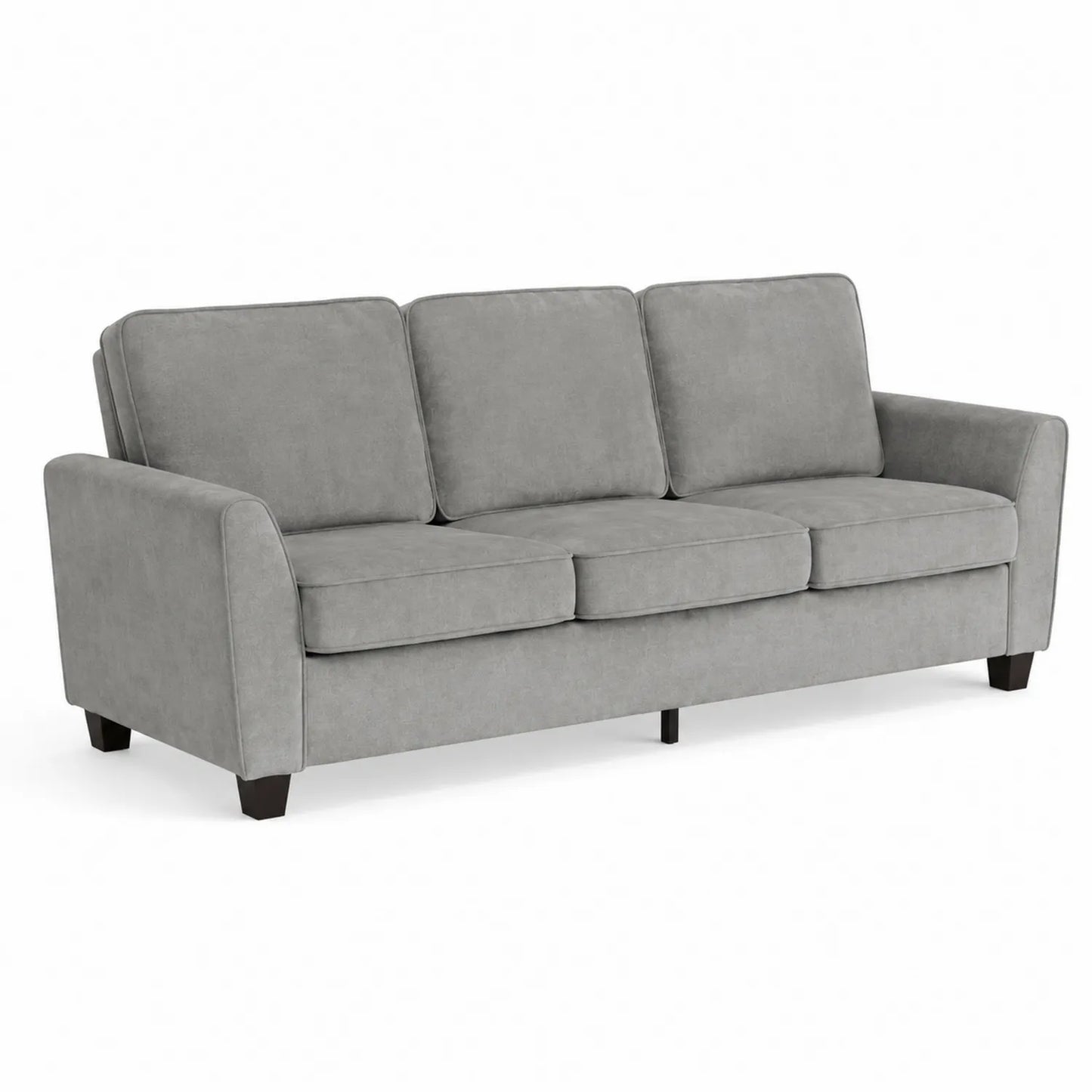 Canapé 3 places en tissu gris