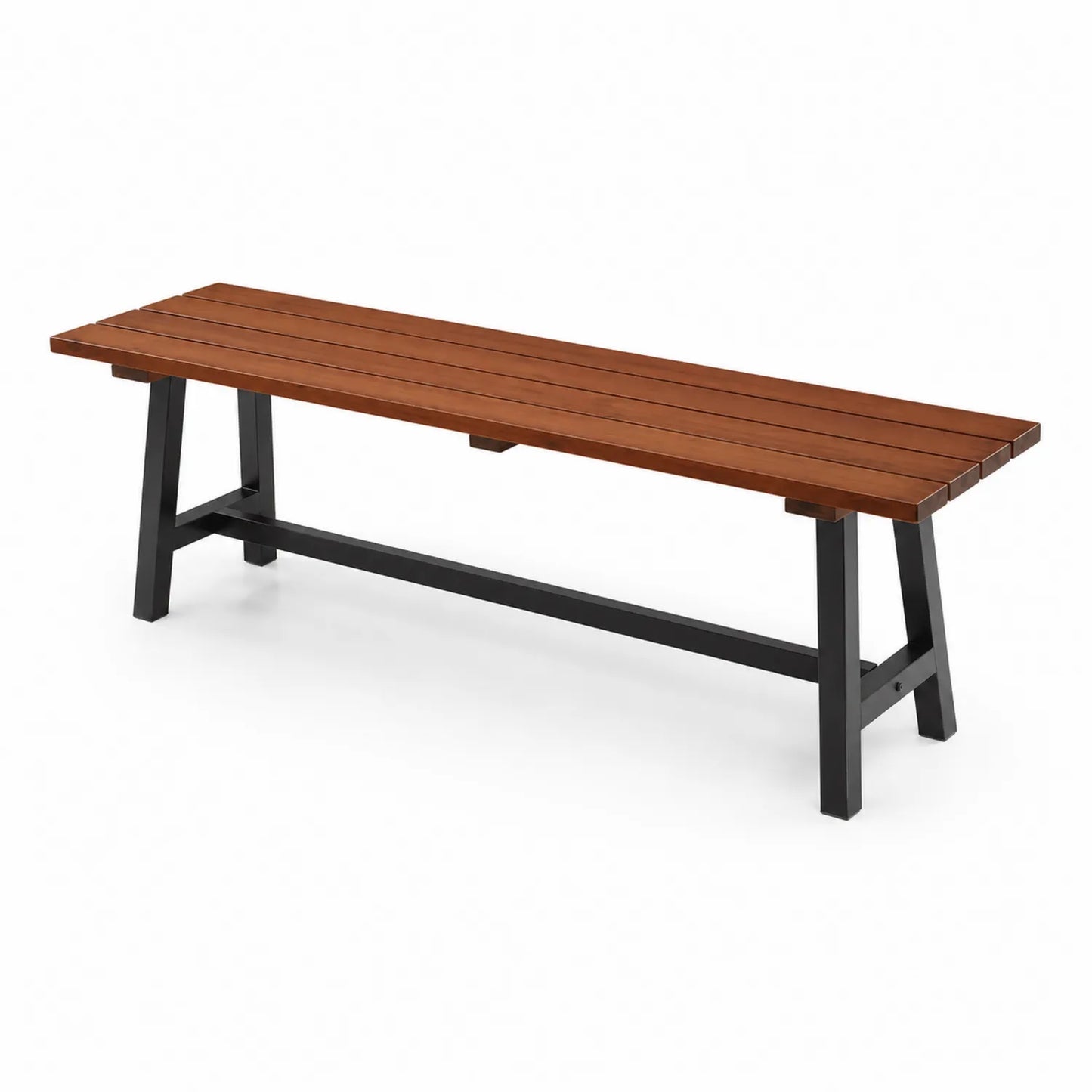 Banc en bois et métal pour extérieur 180x45x40 cm