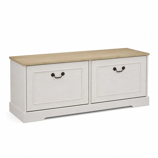 Meuble de rangement en bois avec 2 tiroirs