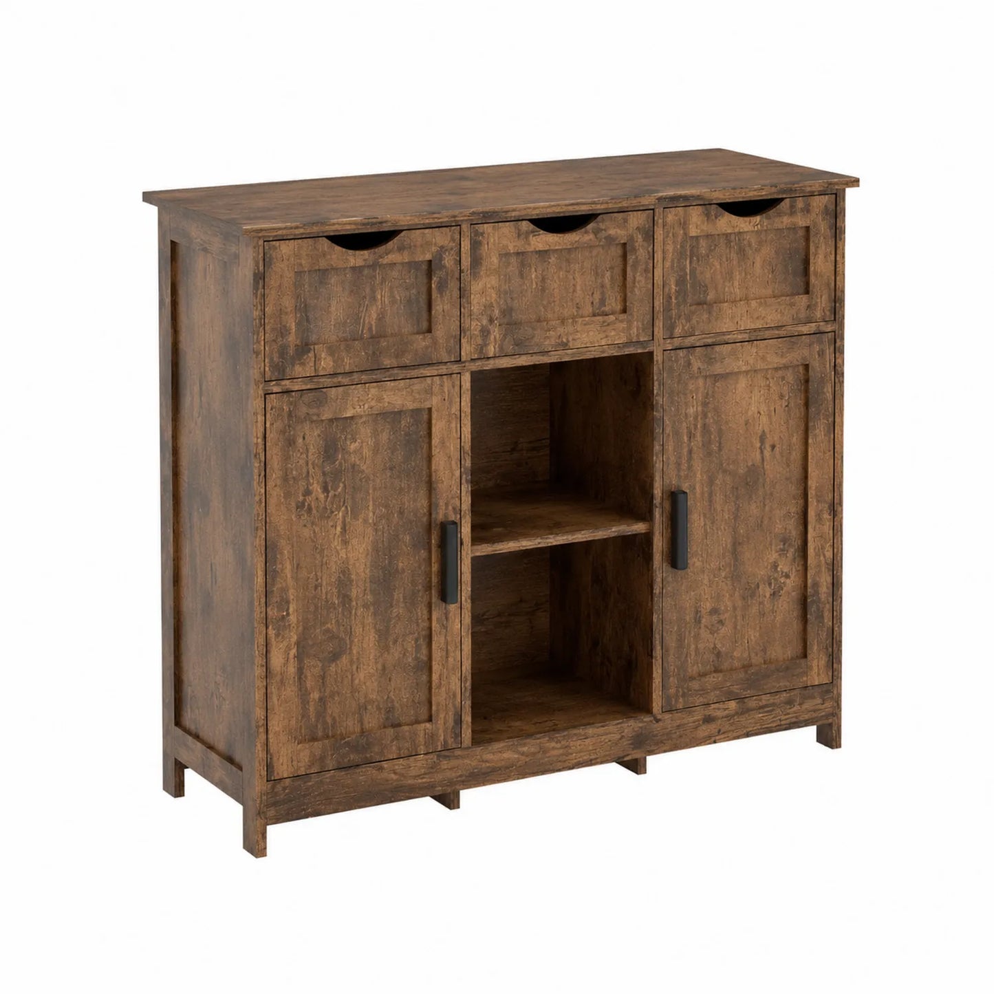 Buffet en Bois avec Tiroirs et Portes